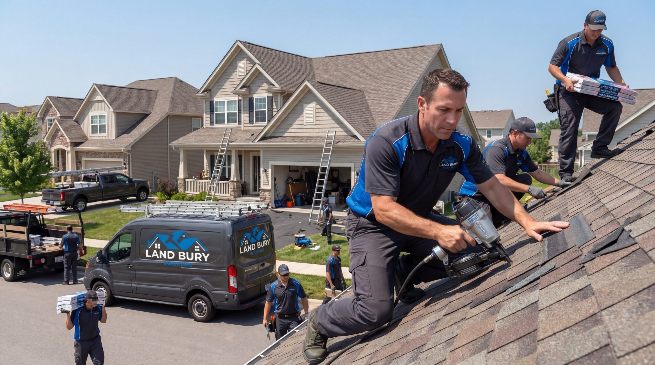 Roof repair vs replacement decision Waterbury CT - Land Bury Roofing inspection