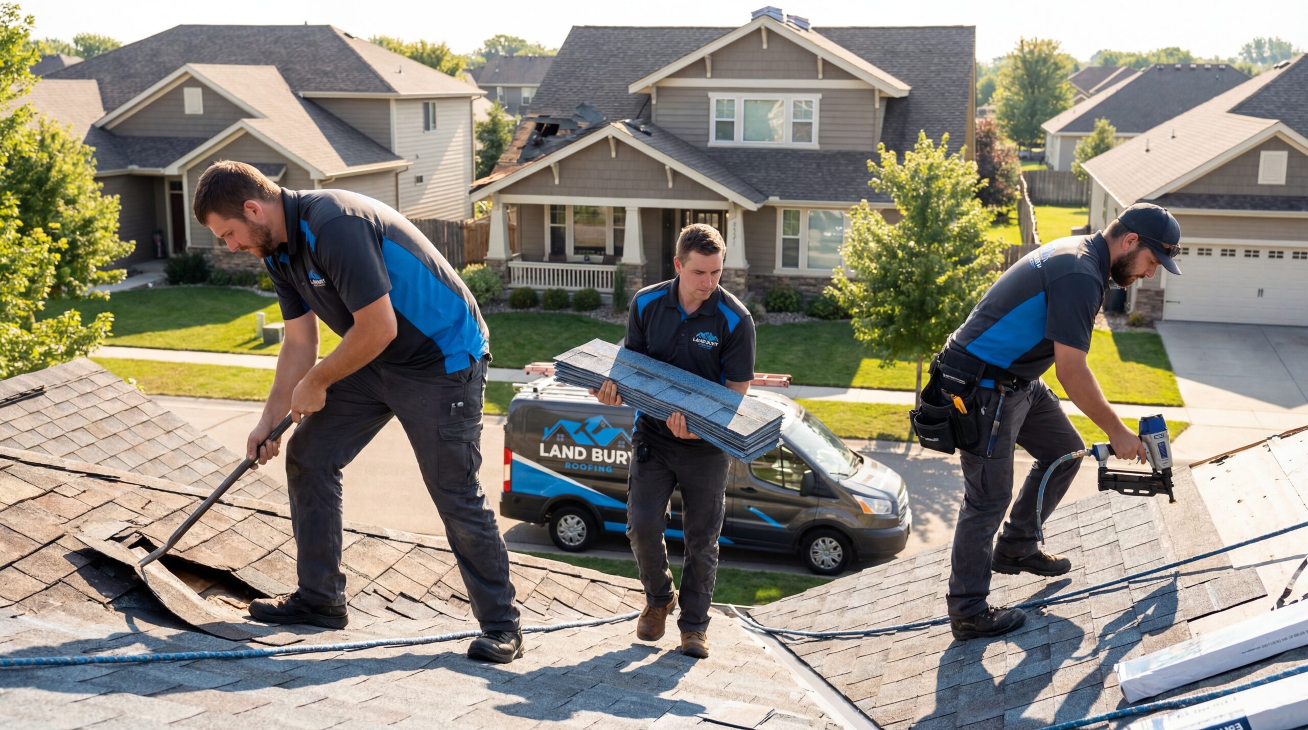 Roof replacement before Waterbury CT first freeze - Land Bury Roofing fall installation