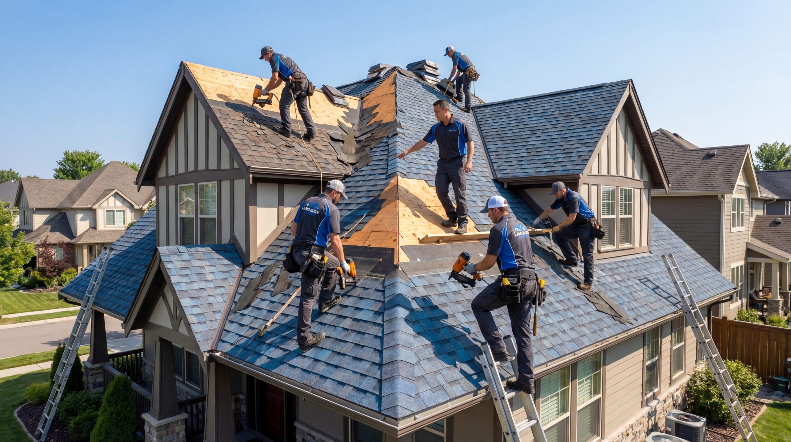 Land Bury Roofing team at work